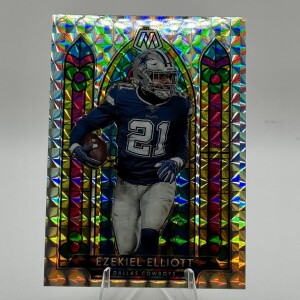 Ezekiel Elliott 2020 Mosaic Stained Glass front