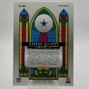 Ezekiel Elliott 2020 Mosaic Stained Glass back