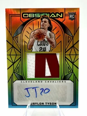2024-25 Obsidian JAYLON TYSON Hot Springs Flood RPA /15 front