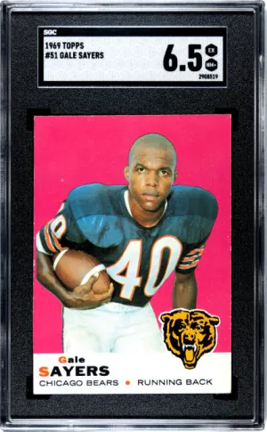 1969 Topps Gale Sayers SGC 6.5 front