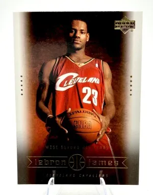 2003 Upper Deck Box Set LEBRON JAMES Wise Beyond ROOKIE front