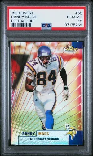 1999 Finest Randy Moss Refractor front