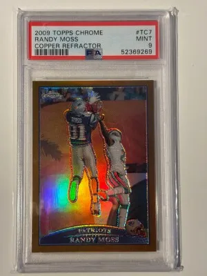 2009 Topps Chrome Randy Moss Copper Refractor front
