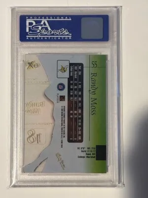 1998 Skybox E-X2001 Randy Moss back