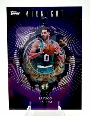 2025 Topps Midnight JAYSON TATUM Insomnia Purple Refractor front