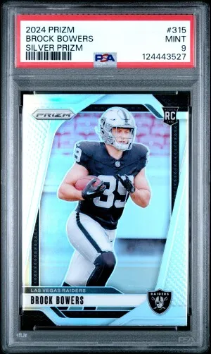 2024 Panini Prizm Brock Bowers Silver Prizm front