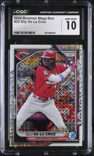 Elly De La Cruz (Reds) 2024 Bowman Mega Box #22 CGC Gem Mint 10 front