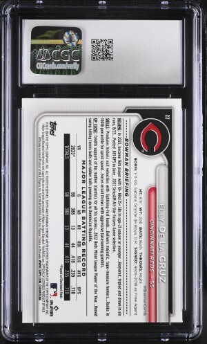 Elly De La Cruz (Reds) 2024 Bowman Mega Box #22 CGC Gem Mint 10 back