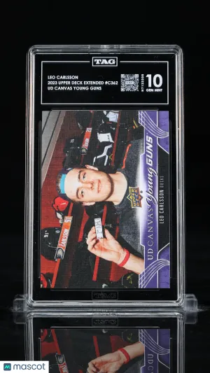 2023 Upper Deck Extended UD Canvas Young Guns Leo Carlsson #C362 Rookie TAG 10 front