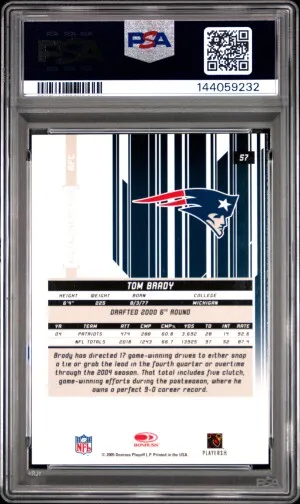 2005 Leaf R & S Tom Brady back