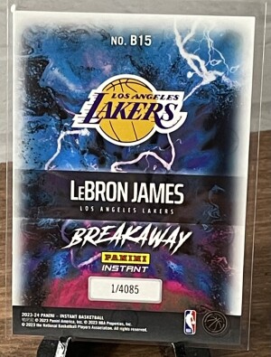 LEBRON JAMES 2023 Instant Breakaway /4085 back