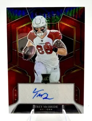2022 Select TREY MCBRIDE Red Prizm ROOKIE AUTO /60 front
