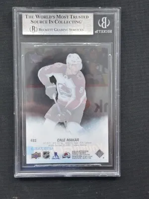 Cale Makar Clear Cut Young Guns BGS 9 (two 10s) back