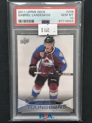 2011 Upper Deck Gabriel Landeskog Young Guns PSA 10 front