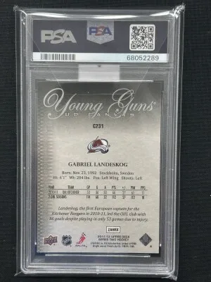 2011 Upper Deck Canvas Gabriel Landeskog back