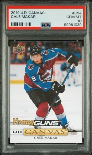 2019 Upper Deck Canvas Cale Makar front
