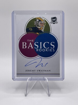 Jeremy Swayman| 24-25 UD The Cup| The Basics Rookies| Auto| 21-22 UD The Cup Update front
