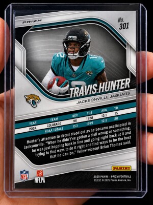 Travis Hunter RC Cracked Ice back