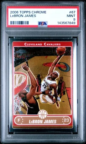2006 Topps Chrome Lebron James front