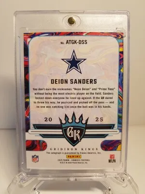 2025 Donruss Deion Sanders Gridiron Kings Auto /49 back