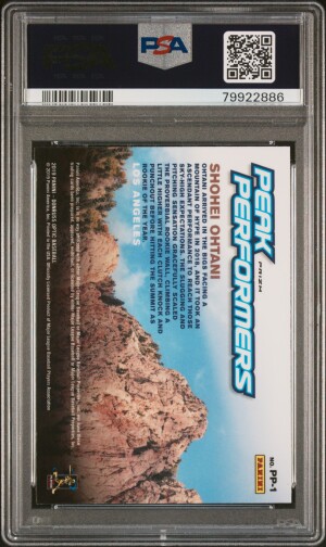 2019 Panini Donruss Optic Peak Performers Shohei Ohtani Peak Performers-Holo back