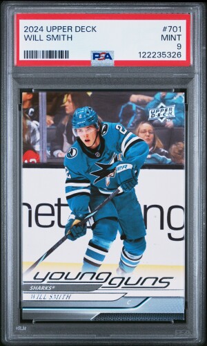 2024-25 Upper Deck Extended Series - Will Smith - Young Guns - PSA 9 - 701 front