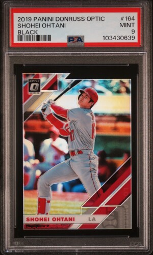 2019 Panini Donruss Optic Shohei Ohtani Black front