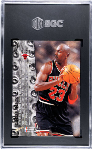 1998-99 Skybox Metal Universe Michael Jordan SGC 8.5 back