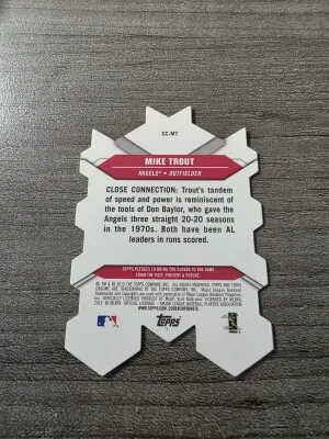 2013 Topps Chrome Mike Trout Die Cut Refractor back