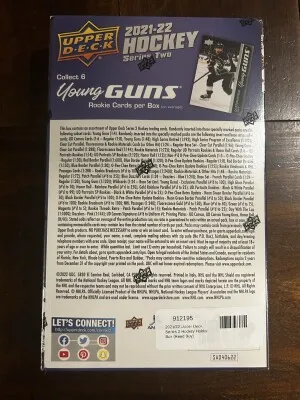 2021-22 Upper Deck Series 2 Hobby Box back