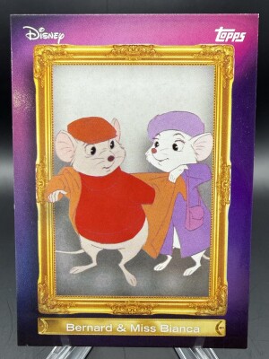 Bernard & Miss Bianca 2026 Topps Disney Neon #FF-7 front