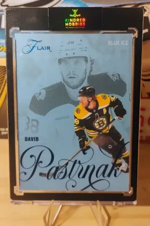 2025 Flair David Pastrnak Blue Ice /50 front