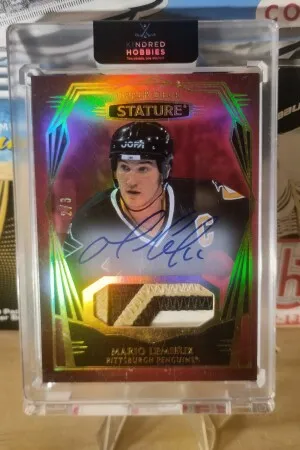 2023 Upper Deck Stature Mario Lemiuex Patch Autograph #/3 front
