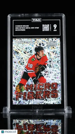 2024 SkyBox Metal Universe Connor Bedard #7MF TAG 9 front