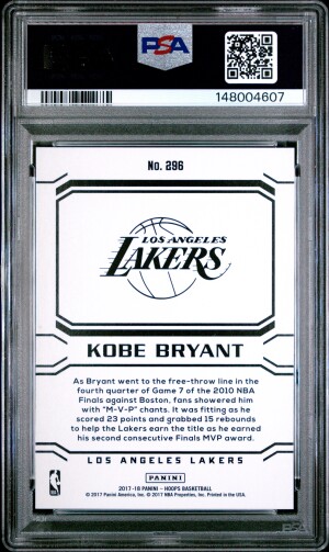 2017 Panini Hoops Kobe Bryant back
