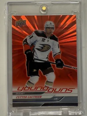 Cutter Gauthier Young Guns Red Outburst /25 front