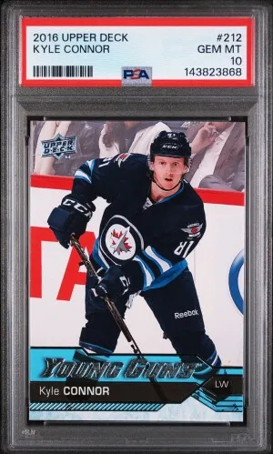 2016 Upper Deck Kyle Connor PSA 10 front