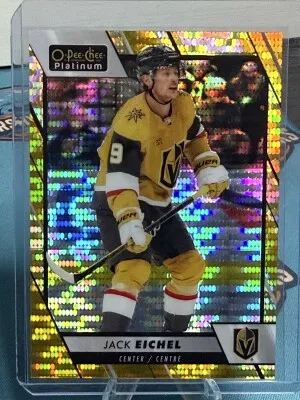 2023-24 O-Pee-Chee Platinum Jack Eichel Seismic Gold /50 front