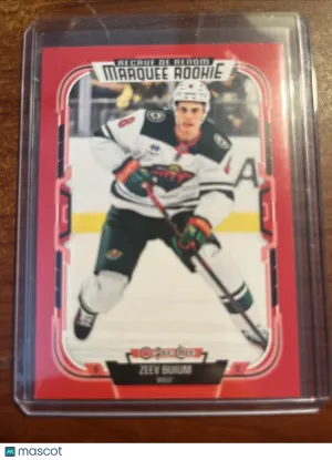 2025-26 O-PEE-CHEE Zeev Buium RC Marquee ROOKIE RED BORDER SSP #543 front