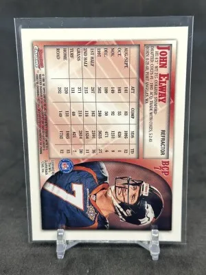 John Elway 1998 Bowman Chrome Refractor #BCP7 Broncos back