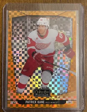 2024-25 O-Pee-Chee Platinum ORANGE CHECKERS - PATRICK KANE #5 - 08/25 front