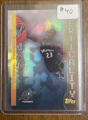 Topps 2002-03 Verticality Insert #V8 Michael Jordan Washington Wizards front