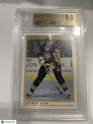 1990 OPC Premier Jaromir Jagr #50 TRUE GEM Rookie BGS 9.5 front