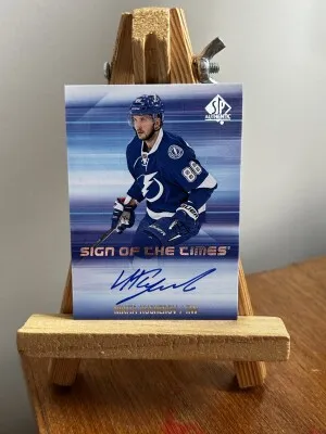 2015-16 SP Authentic Nikita Kucherov Sign Of The Times #SOTT-NK front
