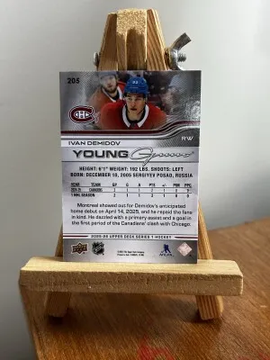 2025-26 Series 1 Ivan Demidov Young Guns #205 back