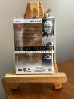 2019-20 Premier Cale Makar Super Rookie #02-CM (39/99) back