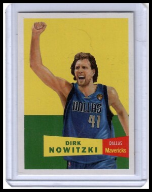 2025 Topps Living Set Dirk Nowitzki Background Variation SSP front