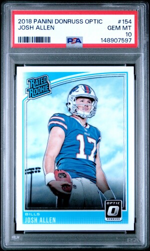 2018 Panini Donruss Optic Josh Allen front