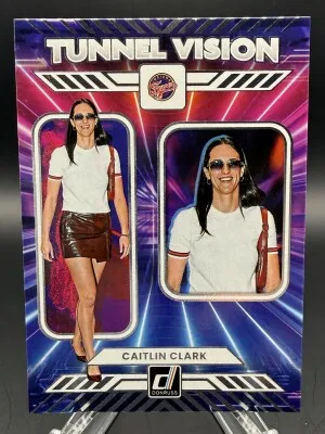 Caitlin Clark (Fever) 2025 WNBA Donruss Basketball Tunnel Vision #1 front