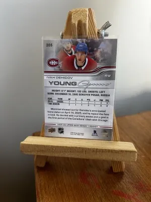 2025-26 Series 1 Ivan Demidov Young Guns #205 back